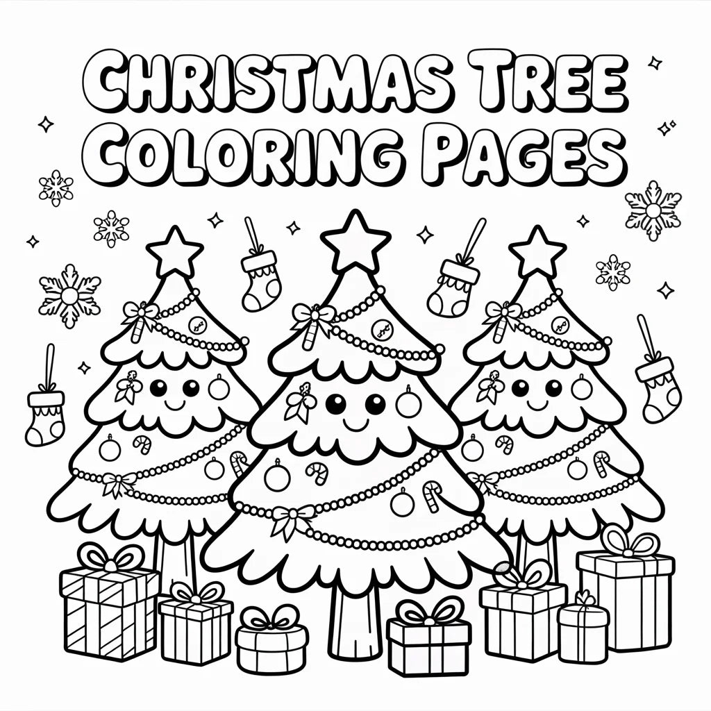 Christmas Tree Coloring Pages