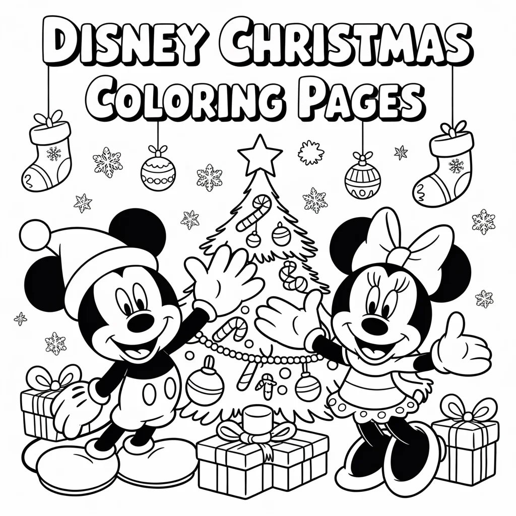 D Christmas Coloring Pages