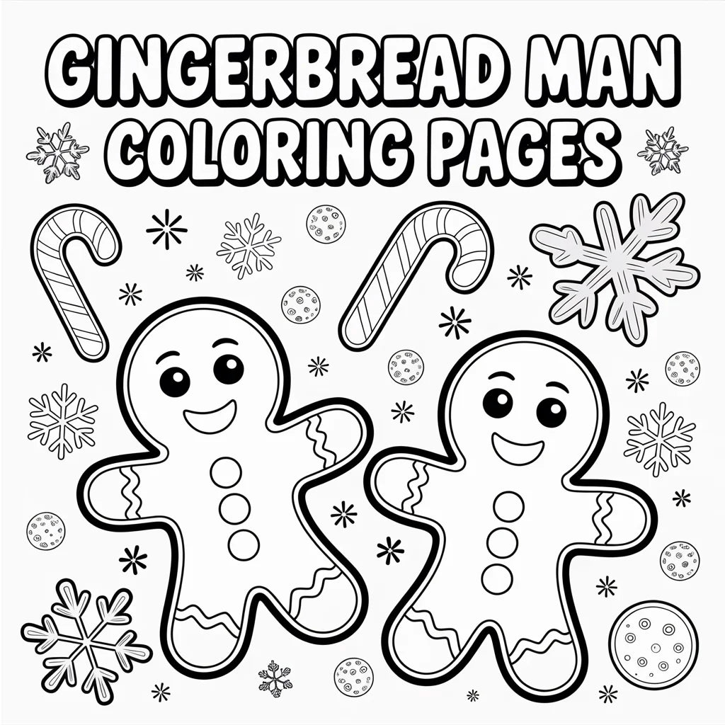 Gingerbread Man Coloring Pages