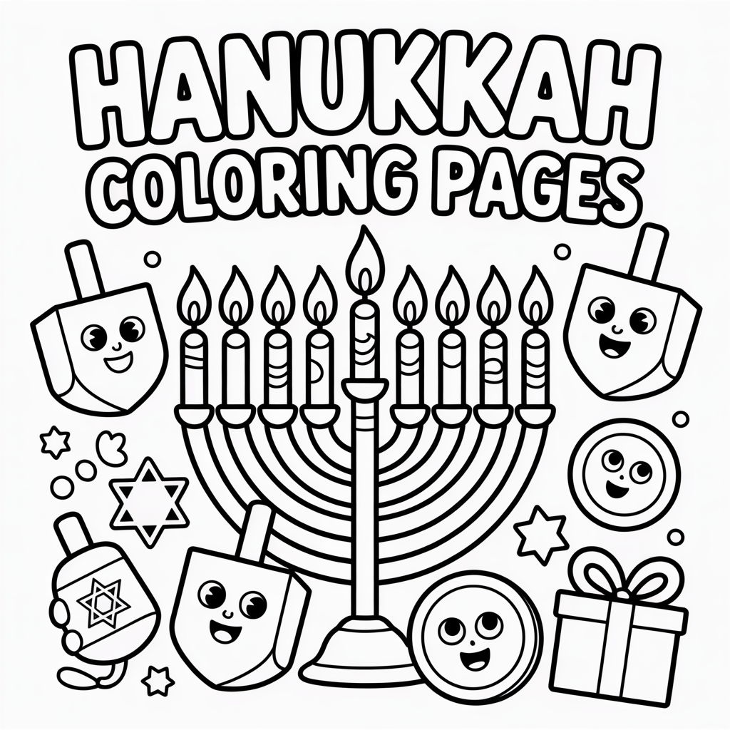Hanukkah Coloring Pages