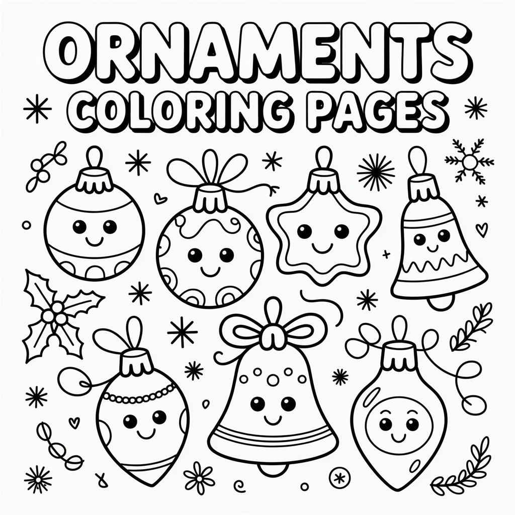 Ornaments Coloring Pages