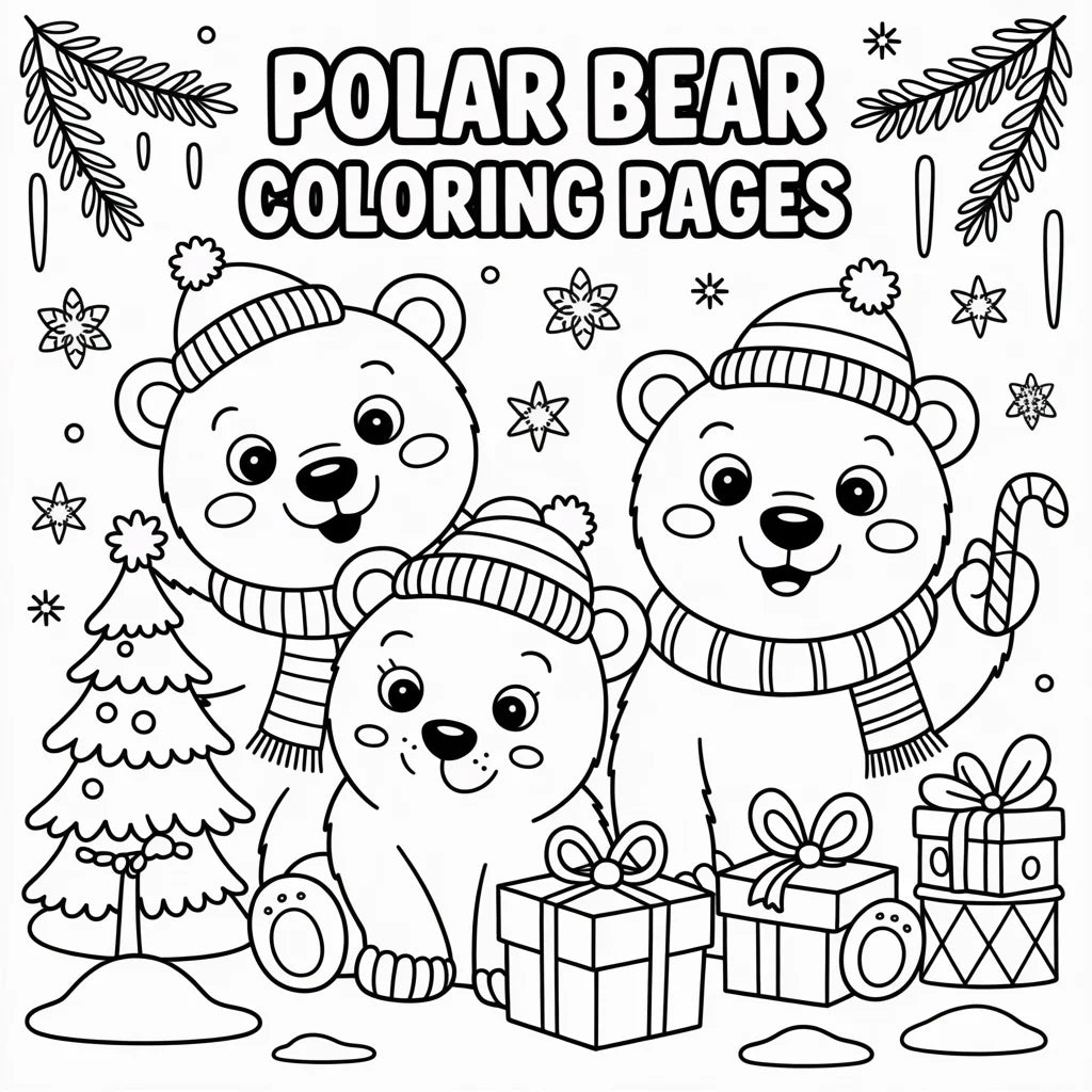 Polar Bears Coloring Pages