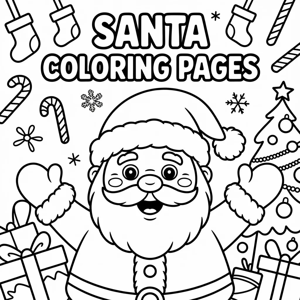Santa Christmas Coloring Pages