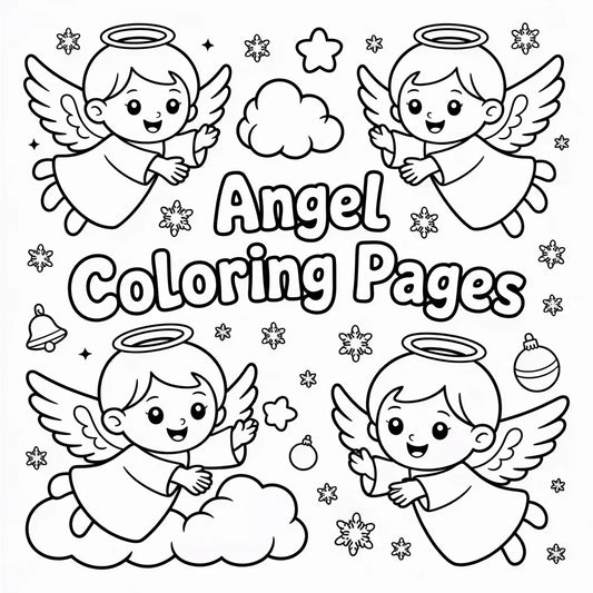 Christmas Angel Coloring Pages