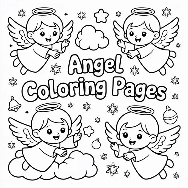 Christmas Angel Coloring Pages