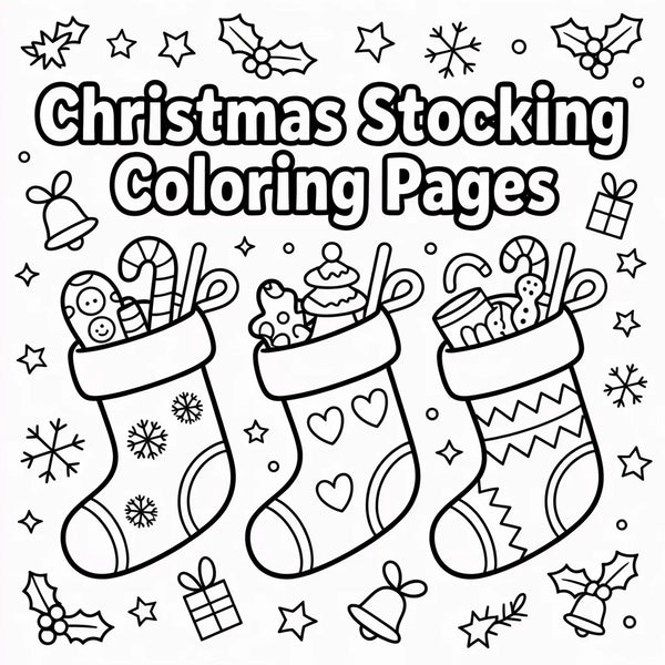 Stocking Christmas Coloring Pages