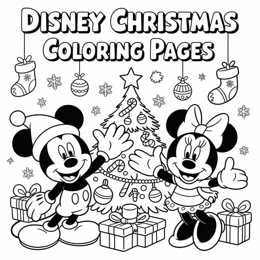 D Christmas Coloring Pages