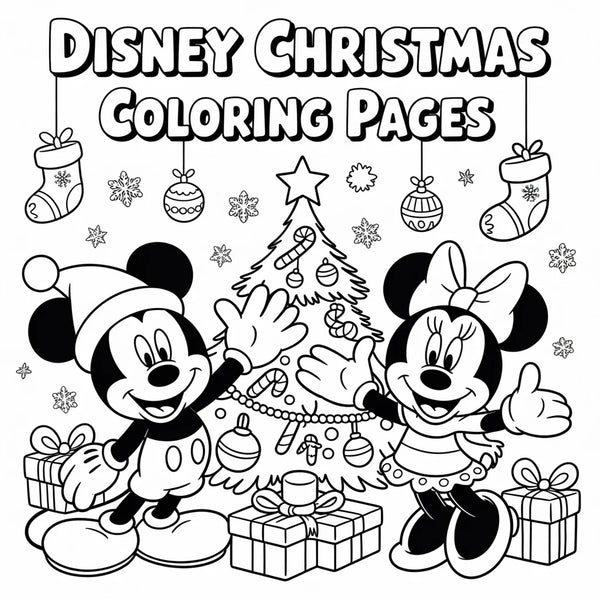 D Christmas Coloring Pages