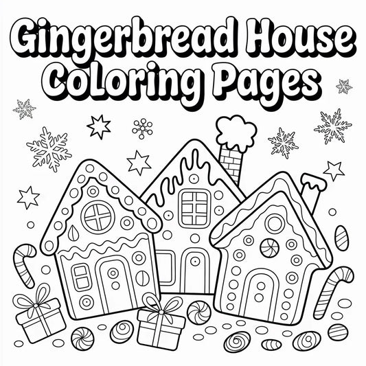 Gingerbread House Coloring Pages