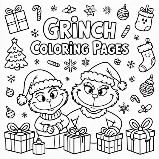 Grinch Christmas Coloring Pages