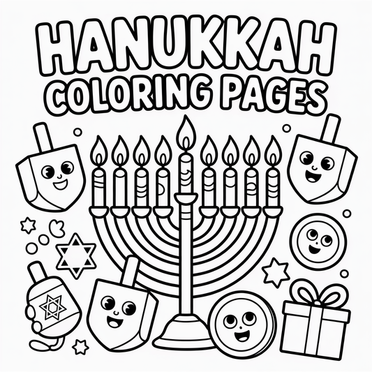 Hanukkah Coloring Pages