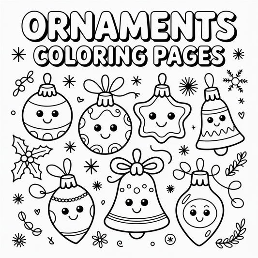 Ornaments Coloring Pages