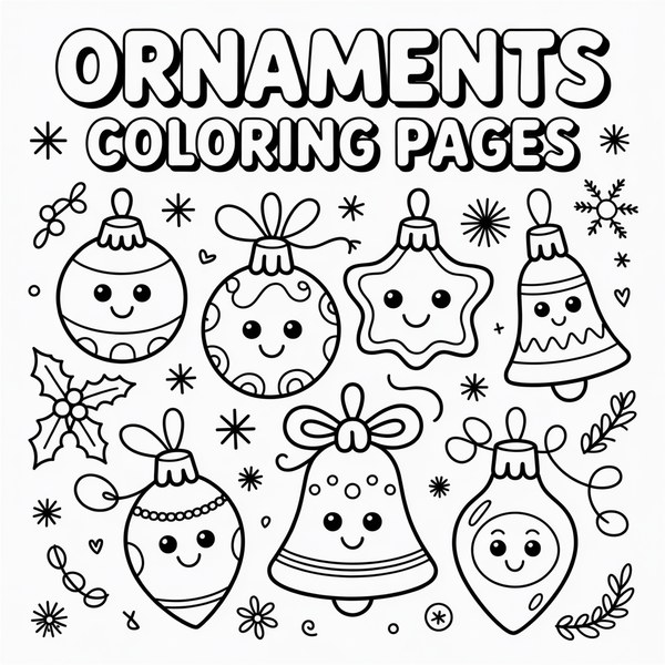 Ornaments Coloring Pages