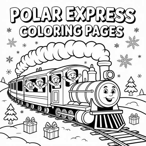 Polar Express Coloring Pages