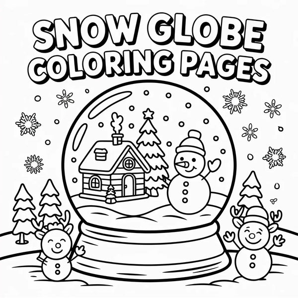 Snow Globe Coloring Pages