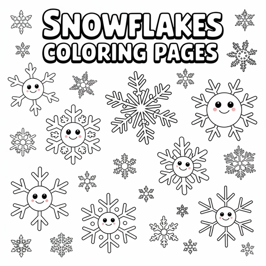 Snowflakes Coloring Pages